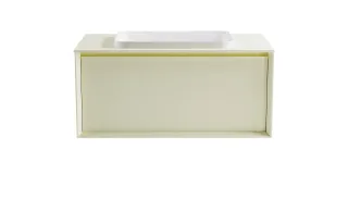 Тумба с раковиной Astra-Form Фрейм 4631177715396 100 см бежевый матовый